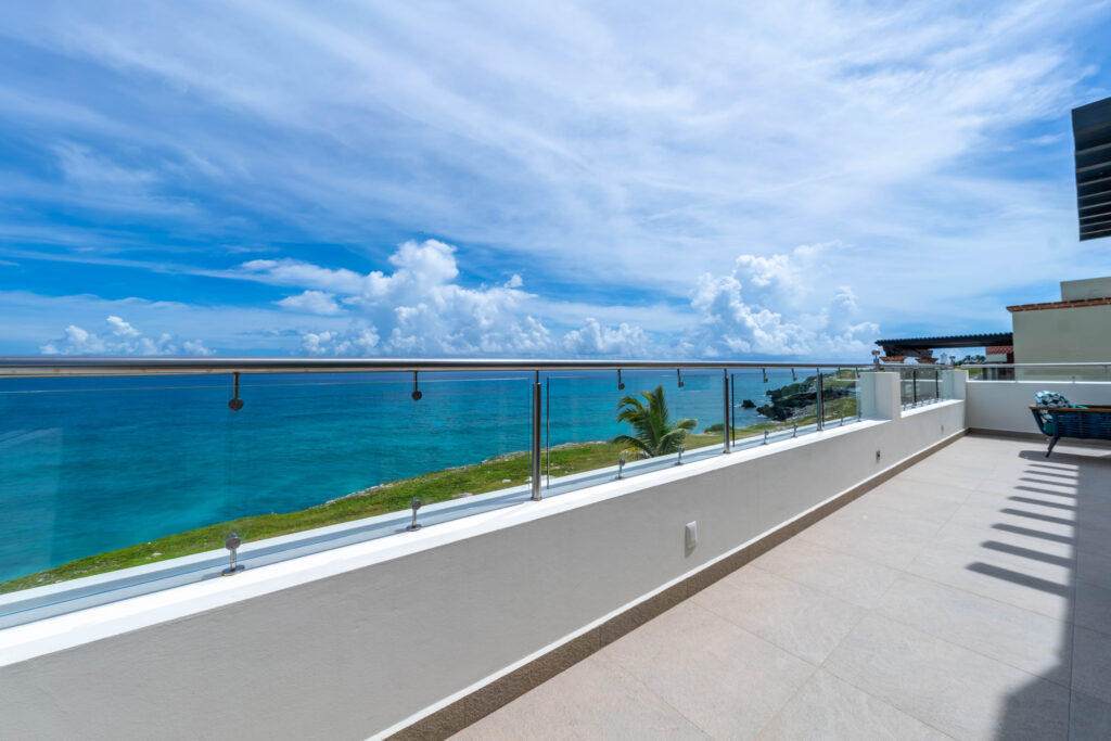 Casa Brisa Tranquila- Isla Mujeres- Master Balcony Seating View